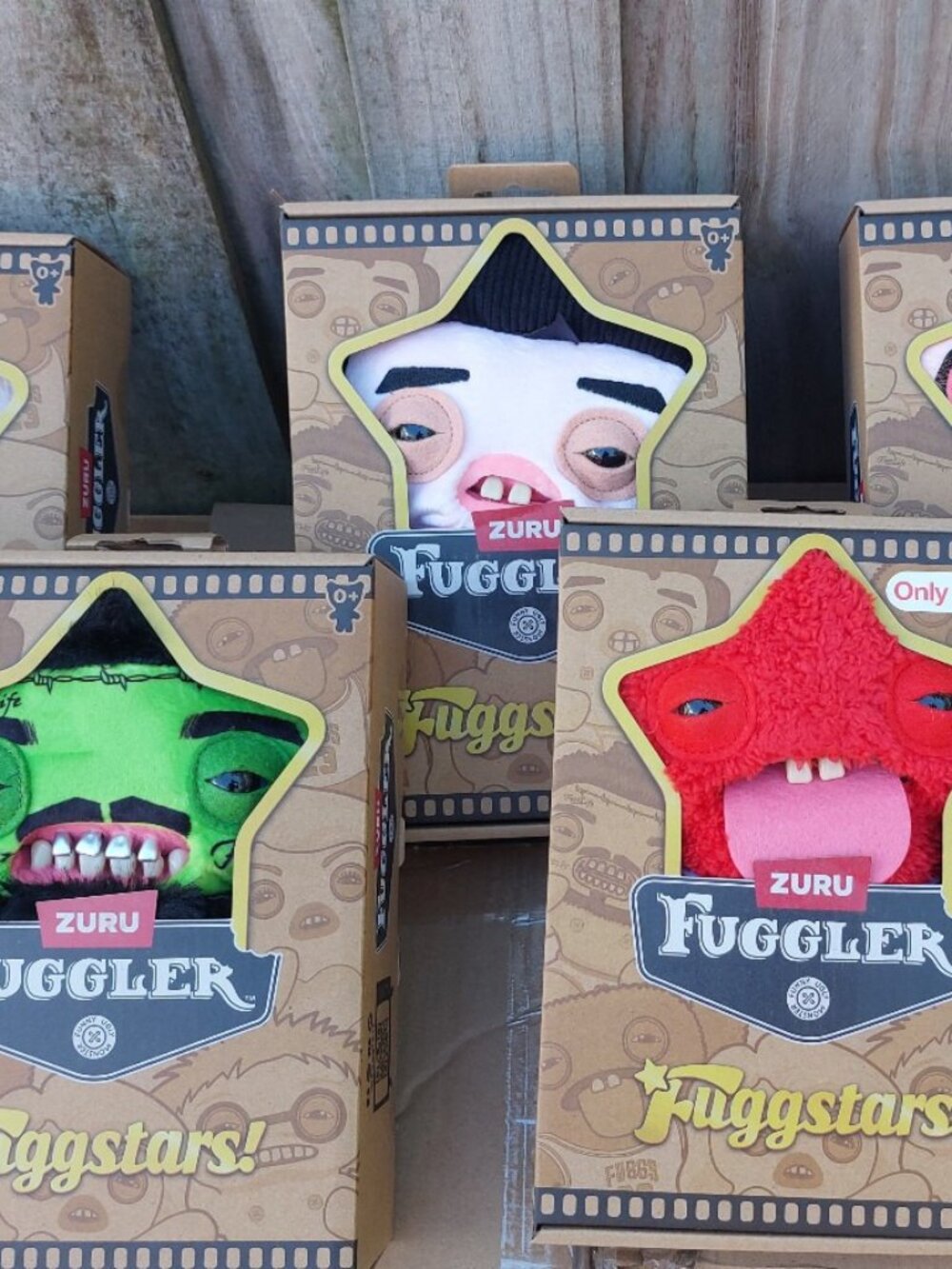 NEW Fuggler Zuru Complete Set of 5 Fuggstars Swift, Malone, Elvis, Jordan, Ed